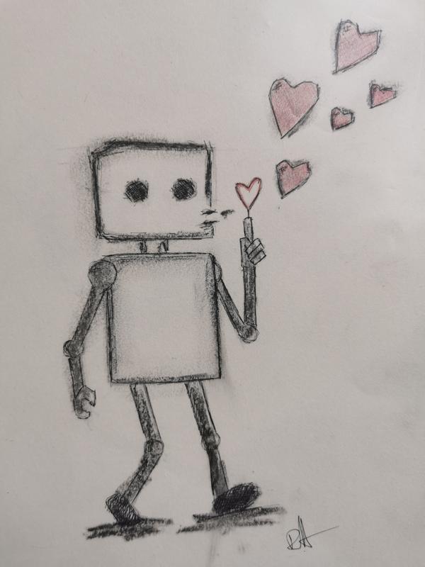 Dessin I-bot souffle au coeur by Rusty-Heart, Villeveyrac