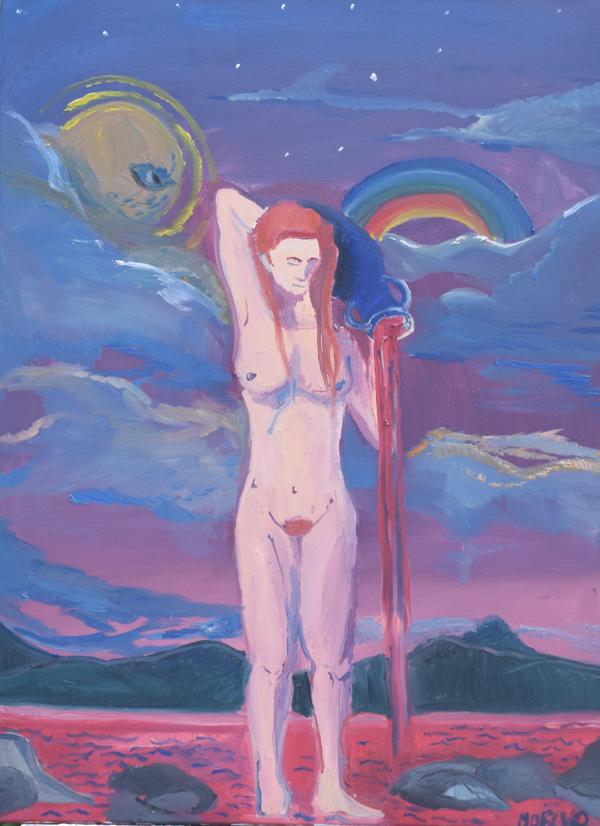 La mer de Vin — Huile sur toile par Jean-Baptiste Moreno, PARIS