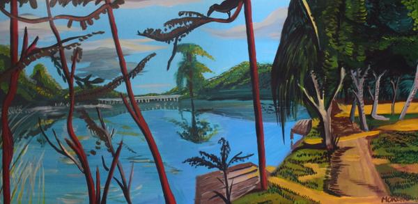 Les branches de sang — Acrylique sur toile par Jean-Baptiste Moreno, PARIS