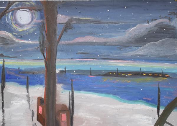 Le temps passe — Huile sur toile par Jean-Baptiste Moreno, PARIS