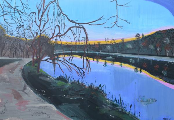 Les étangs de Corot — Acrylique sur toile par Jean-Baptiste Moreno, PARIS