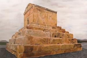 Le Silence de Pasargades by Mary G — Huile sur toile