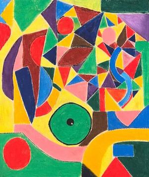 Danse Géométrique by Mary G — Acrylique sur toile