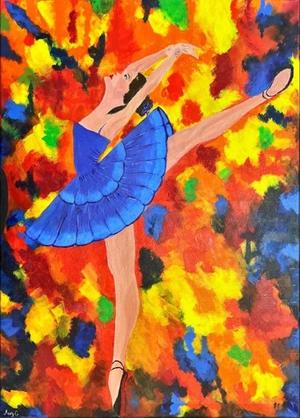 La Symphonie Bleue by Mary G — Acrylique sur toile