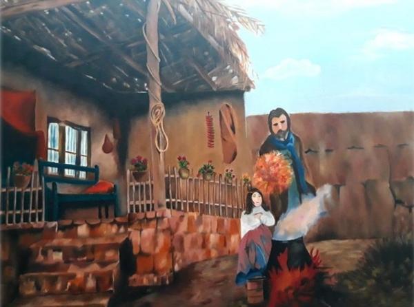 Le Cœur de l'Héritage par Mary G — キャンバスに油彩 制作 Mary G, Dubaï
