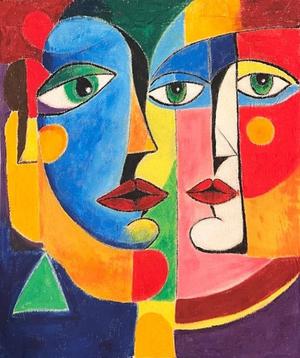 Identités Entrelacées by Mary G — Acrylique sur toile